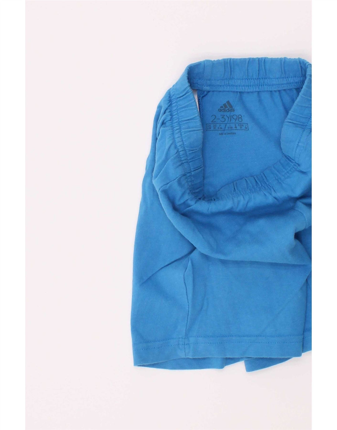Adidas Boys Sport Short 2-3 Years Blue Cotton