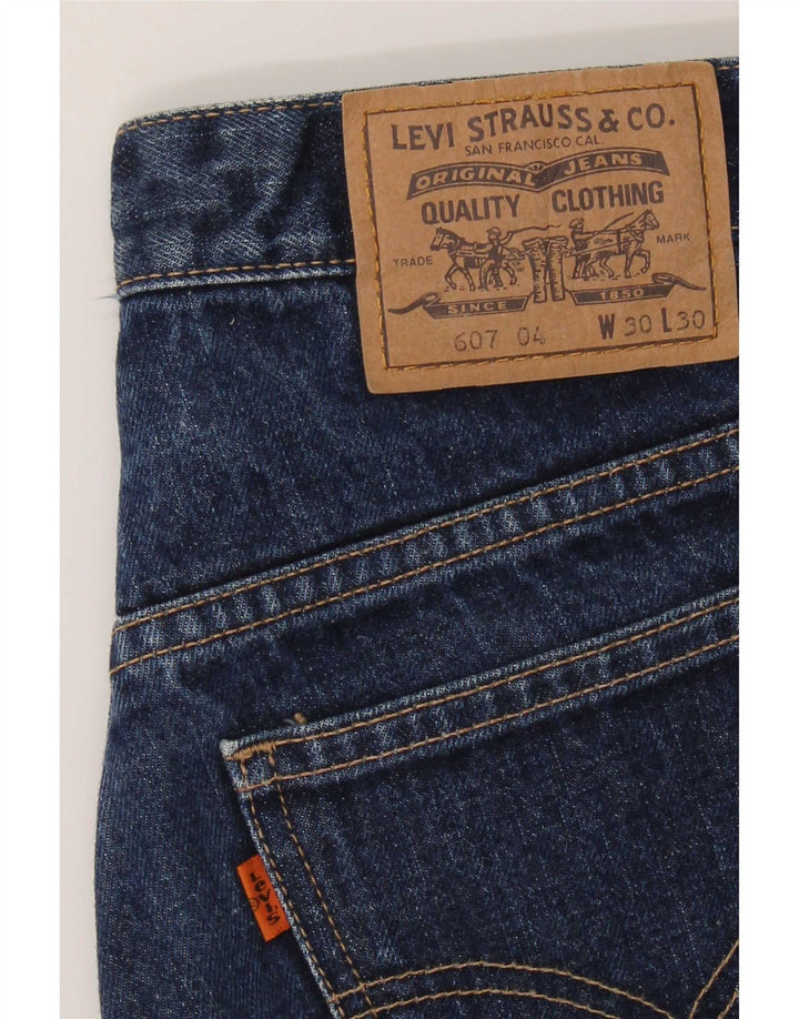 Levi's Mens 607 Bootcut Jeans W30 L30 Navy Blue