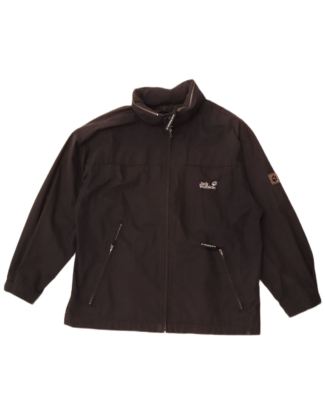 Jack Wolfskin Ανδρικό μπουφάν βροχής UK 40 μεγάλο μαύρο πολυεστέρα