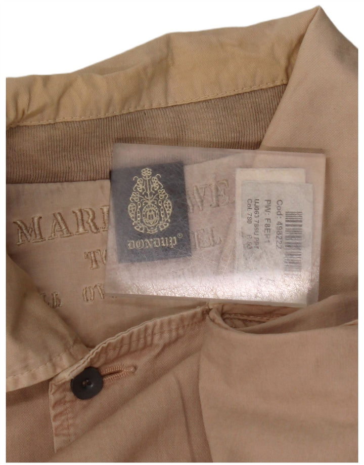 DONDUP Γυναικείο Μπουφάν Bomber IT 52 2XL Μπεζ Βαμβακερό