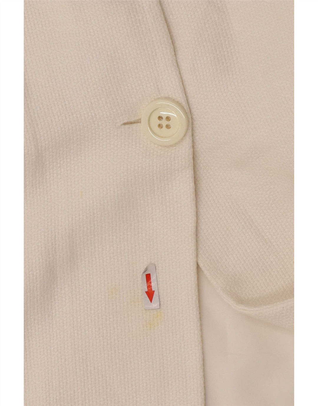 Massimo Dutti Γυναικείο σακάκι σακάκι με 2 κουμπιά Crop EU 38 Medium White