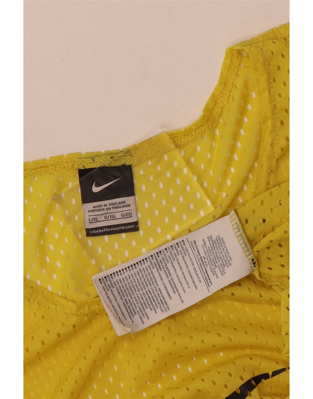 Ανδρικό γιλέκο γραφικών Nike με μεγάλο κίτρινο πολυεστέρα