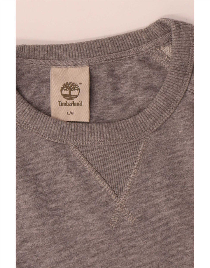 Ανδρικό γραφικό φούτερ Timberland Jumper μεγάλο γκρι βαμβακερό
