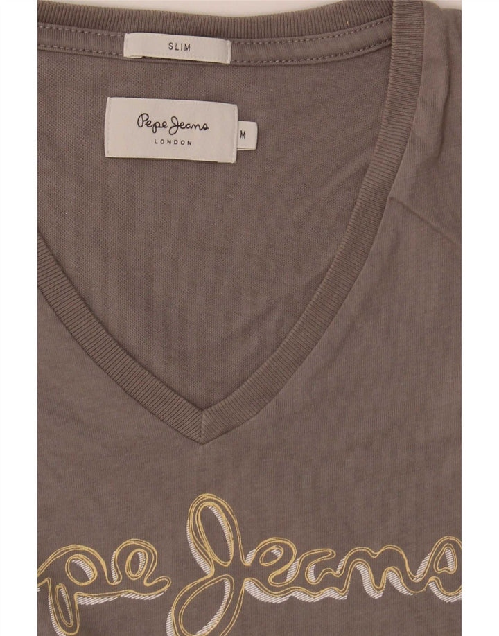 PEPE Jeans Ανδρικό Slim Graphic T-Shirt Top Medium Grey