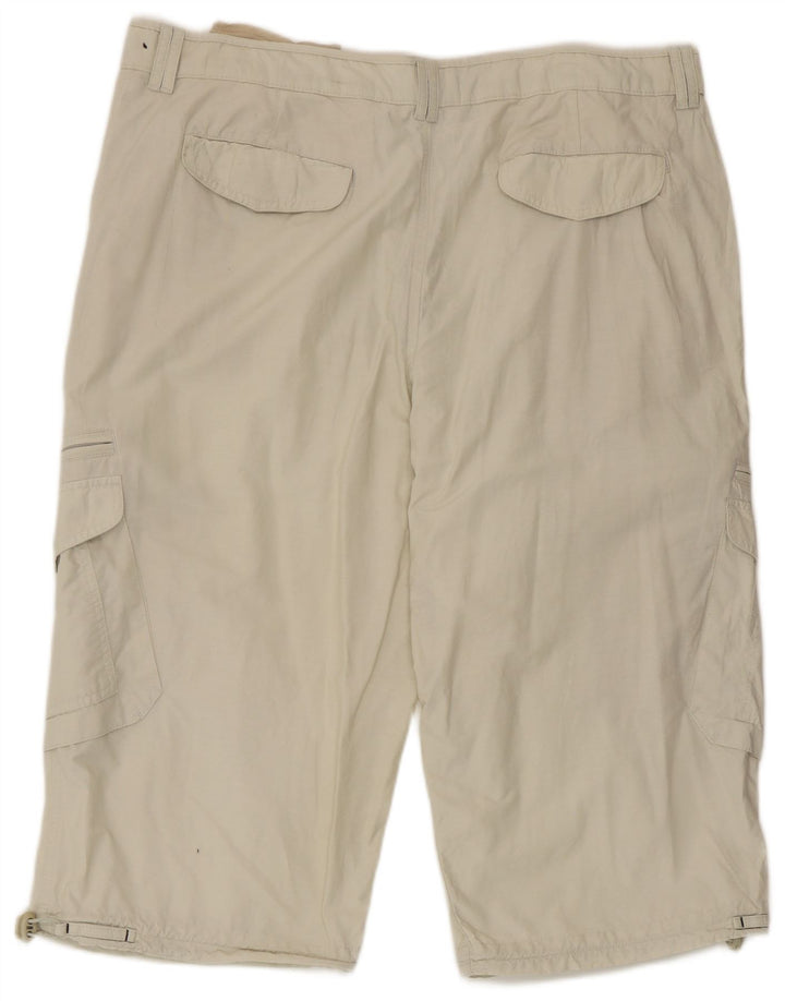 Ανδρικό σορτς Cargo Marks & Spencer W40 XL Μπεζ βαμβακερό