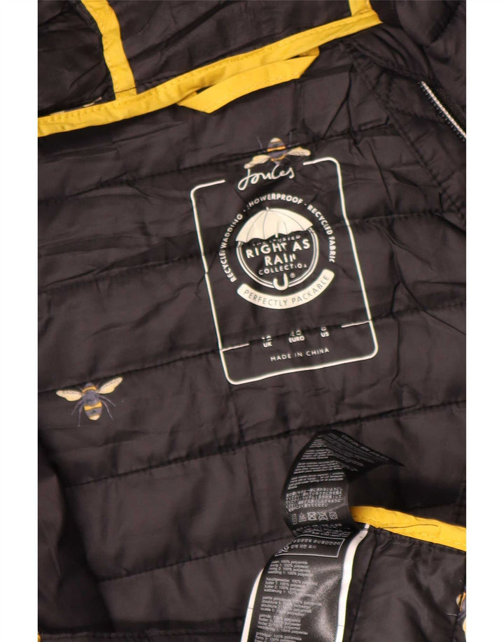 Joules Ανδρικό παλτό με κουκούλα UK 12 Medium Black Polyamide