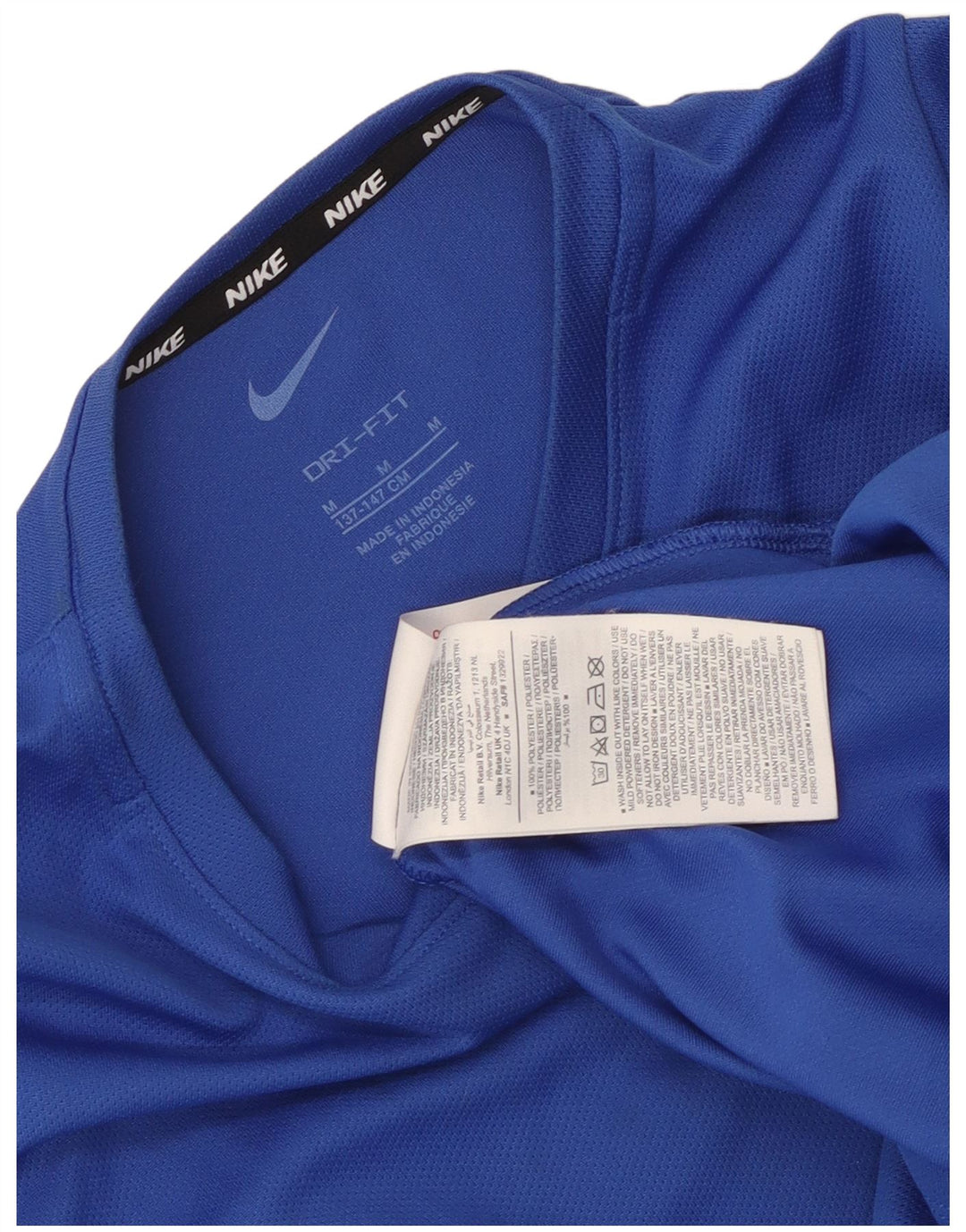 Μπλουζάκι Nike Boys Dri Fit T-shirt 10-11 ετών μεσαίο μπλε πολυεστέρας