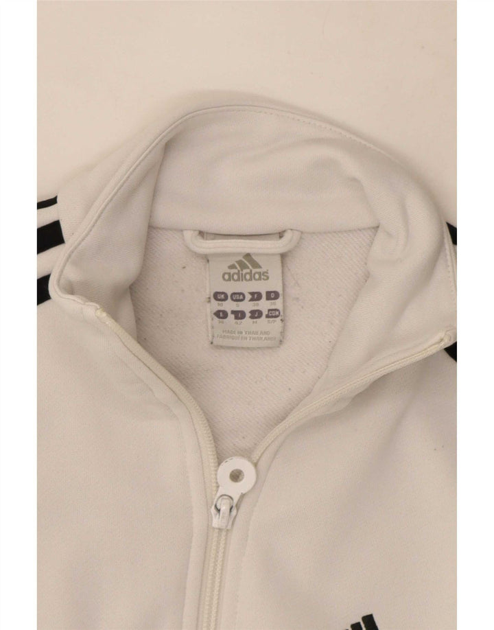 Γυναικεία αθλητική φόρμα Adidas Top Jacket UK 10 Small White