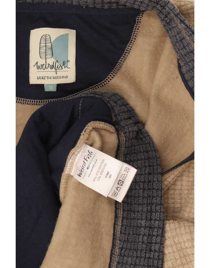Weird Fish Γυναικείο Fleece Jacket UK 16 Large Beige Polyester