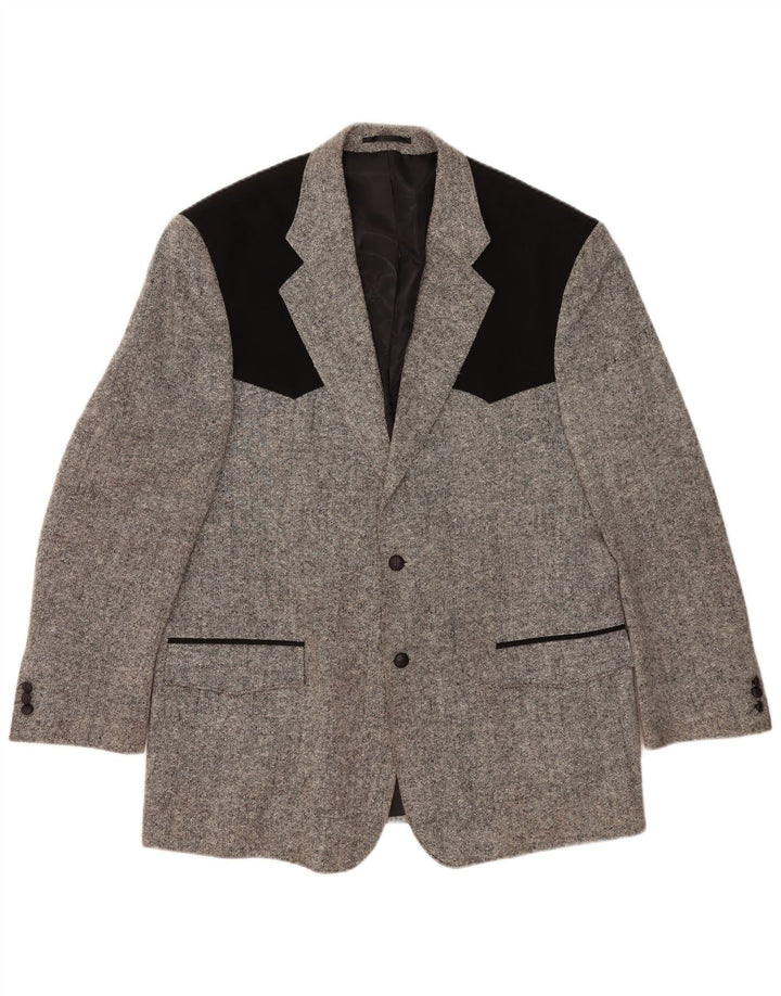 STOCKERPOINT Ανδρικό σακάκι με 2 κουμπιά UK 44 2XL Γκρι μαλλί