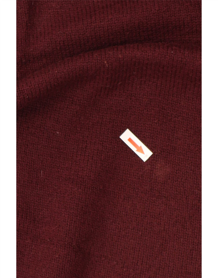 Ανδρικό πουλόβερ Zara με V λαιμόκοψη, μεσαίο μπορντό