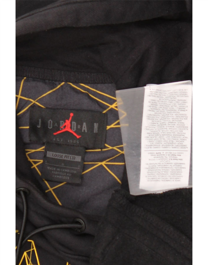 JORDAN Ανδρικό Paris Graphic Loose Fit Jumper με κουκούλα μεγάλο μαύρο γεωμετρικό