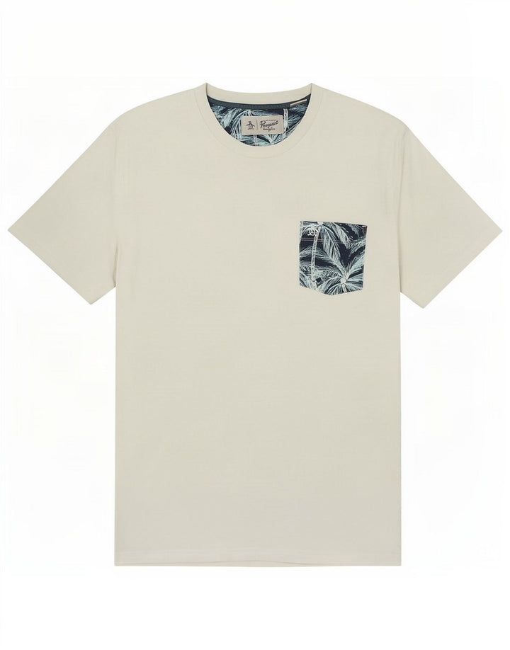 Ανδρικό T-Shirt Penguin Top μεγάλο λευκό βαμβακερό