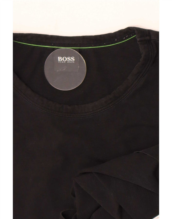 Ανδρικό T-Shirt Hugo Boss Top μεγάλο μαύρο βαμβακερό