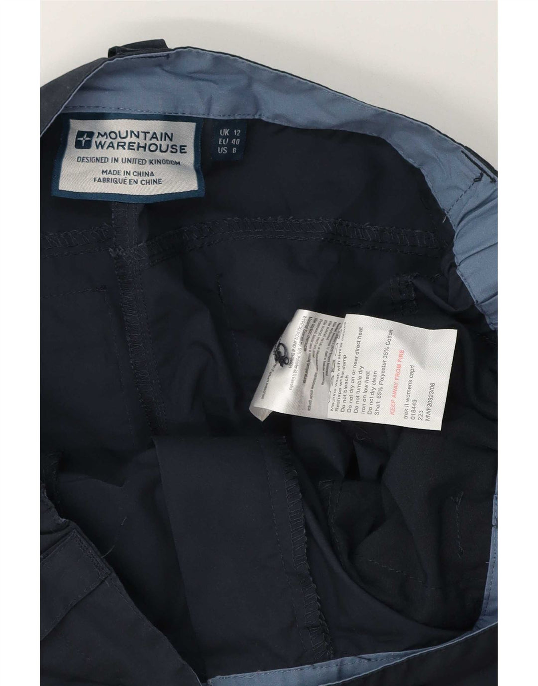 Mountain Warehouse Γυναικείο Παντελόνι Cargo UK 12 Medium W32 L20 Navy Blue