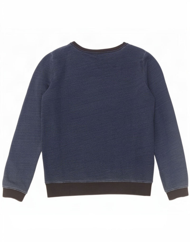 Ανδρικό γραφικό φούτερ Diesel Small Navy Blue Colourblock Βαμβακερό