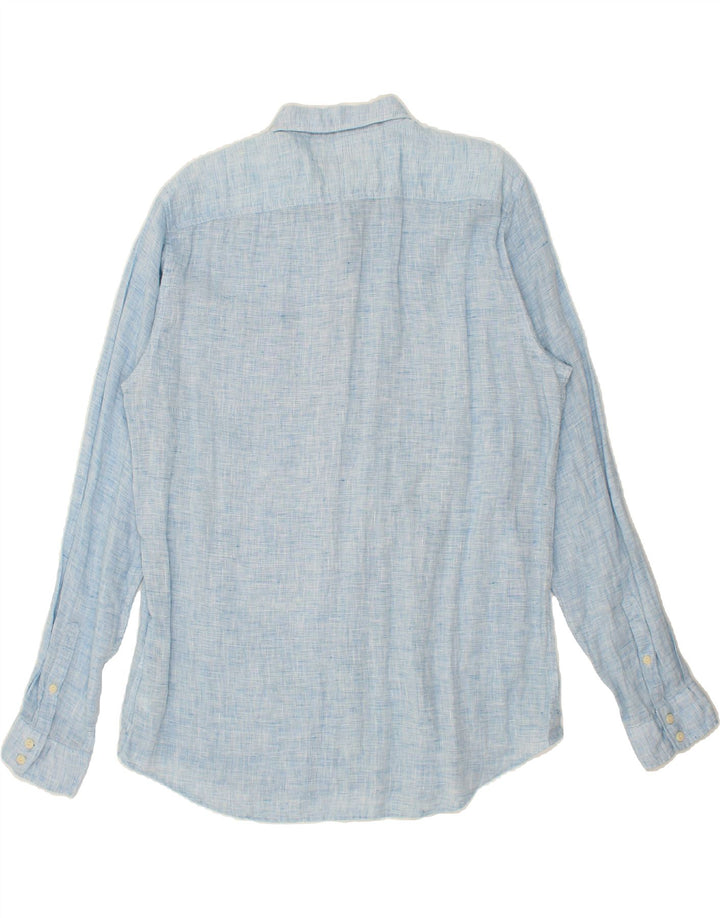 Ανδρικό πουκάμισο MARLBORO CLASSICS Custom Fit 2XL Μπλε λινό
