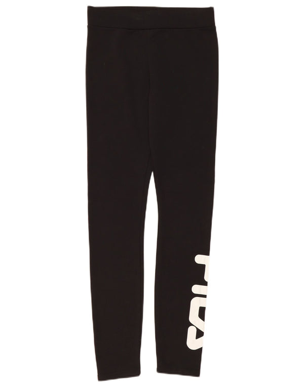 Γυναικεία γραφικά κολάν Fila UK 8 Small Black Polyester