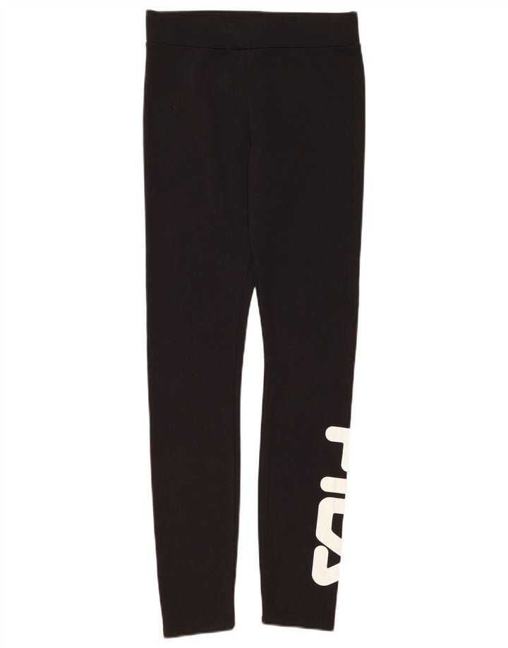 Γυναικεία γραφικά κολάν Fila UK 8 Small Black Polyester