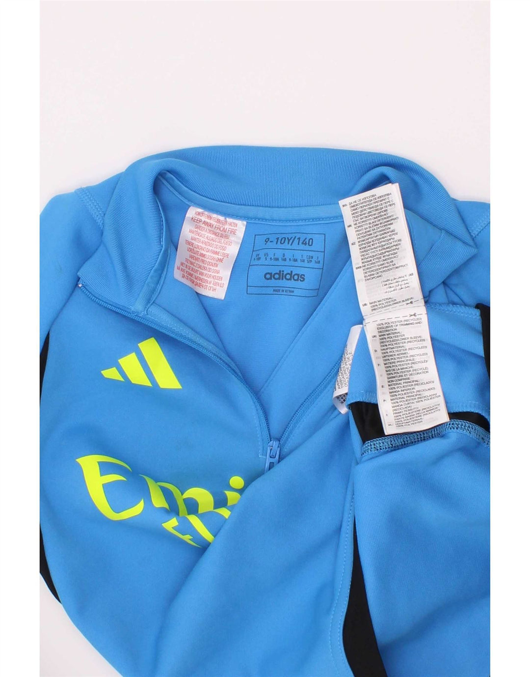 Adidas Boys Arsenal Graphic πουλόβερ αθλητική φόρμα Top 9-10 Years Blue