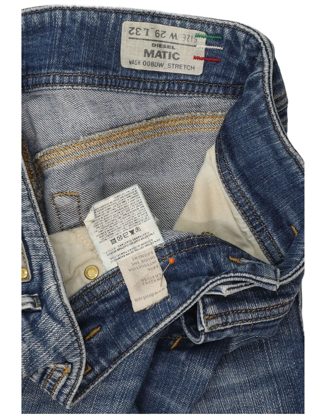 DIESEL Γυναικείο Matic Slim Jeans W29 L32 Μπλε Βαμβακερό