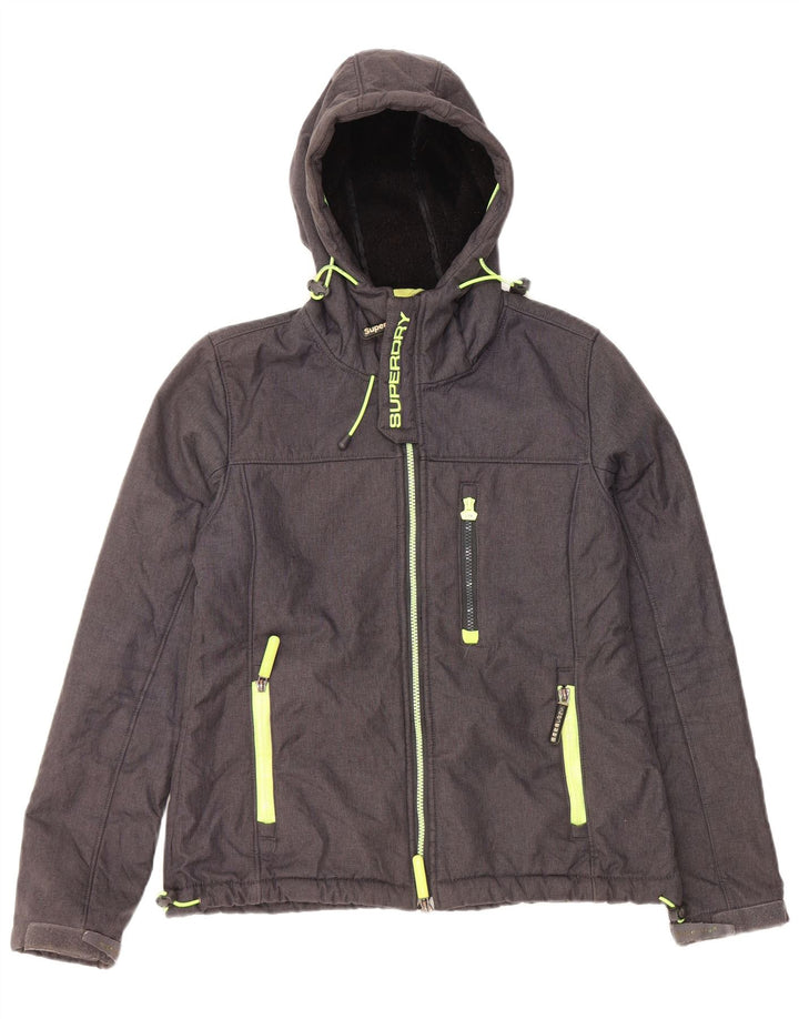 Superdry Γυναικείο Windtrekker Windbreaker Jacket UK 16 Large Grey Polyester