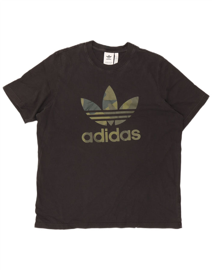 Ανδρικό γραφικό T-Shirt Adidas Top XL Μαύρο