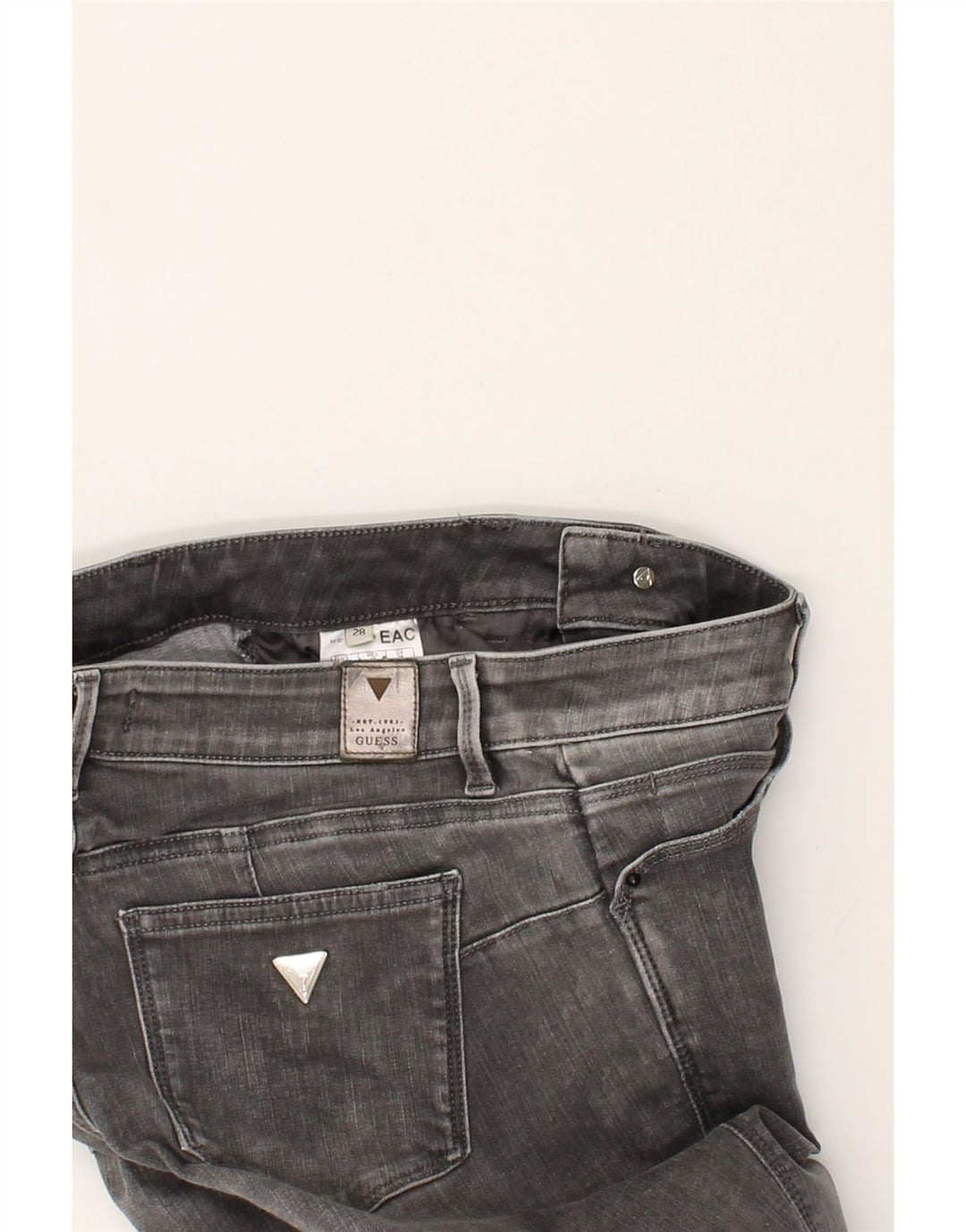 GUESS Womens Curve Skinny Jeans W30 L32 Grey Cotton | Vintage Guess | Thrift | Second-Hand Guess | Used Clothing | Messina Hembry 
