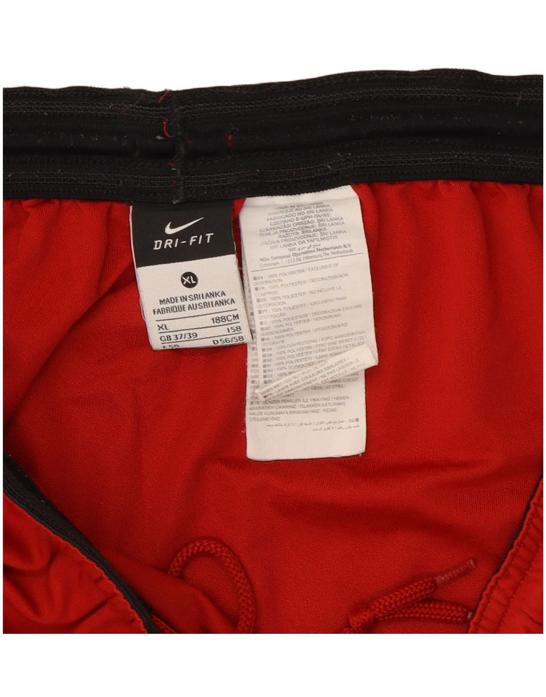 Ανδρικό αθλητικό σορτς Nike Dri Fit XL Red Colorblock Πολυεστέρας