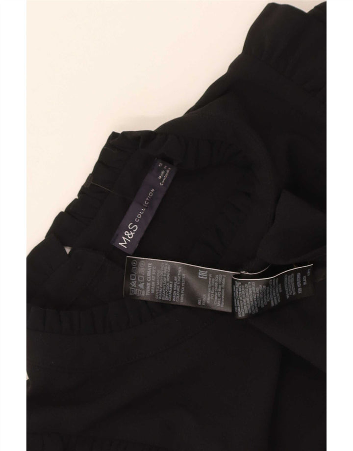 Marks & Spencer Γυναικείο μακρυμάνικο φόρεμα Shift UK 12 Medium Black