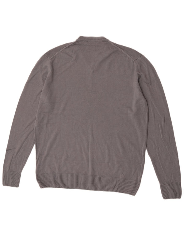 Ανδρικό πουλόβερ Zara με V λαιμόκοψη XL Γκρι μαλλί