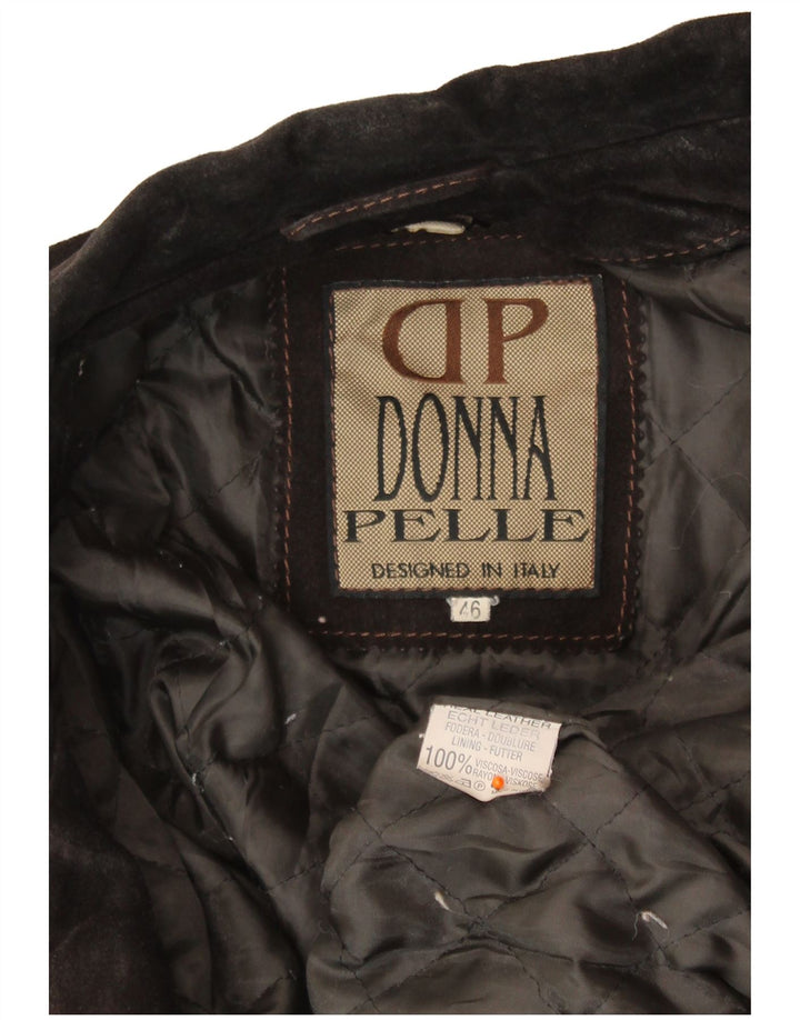 Γυναικείο Suede Jacket VINTAGE IT 46 Large Brown Δερμάτινο