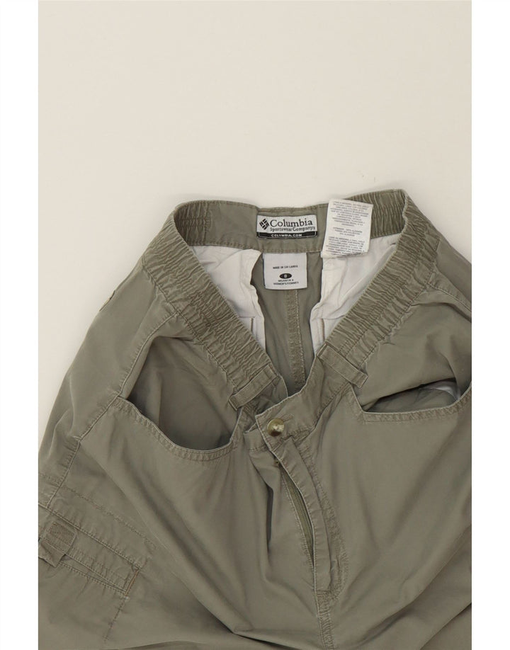COLUMBIA Womens Cargo Shorts US 8 Medium W32 Khaki Cotton Vintage Columbia and Second-Hand Columbia from Messina Hembry 
