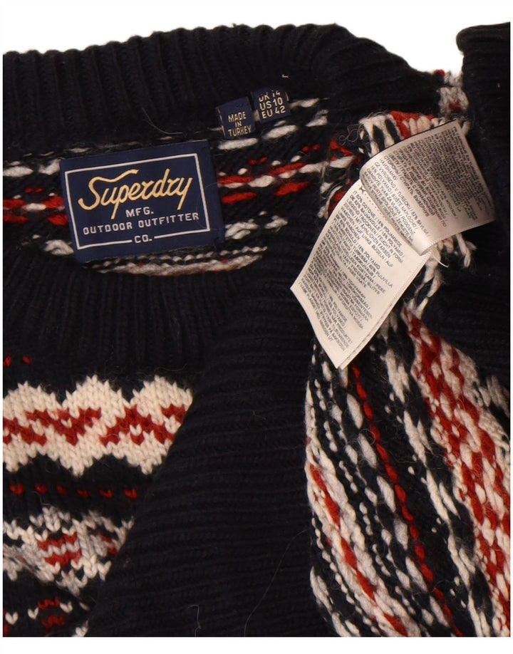 Superdry Γυναικείο πουλόβερ με λαιμόκοψη UK 14 Μεγάλο πολύχρωμο