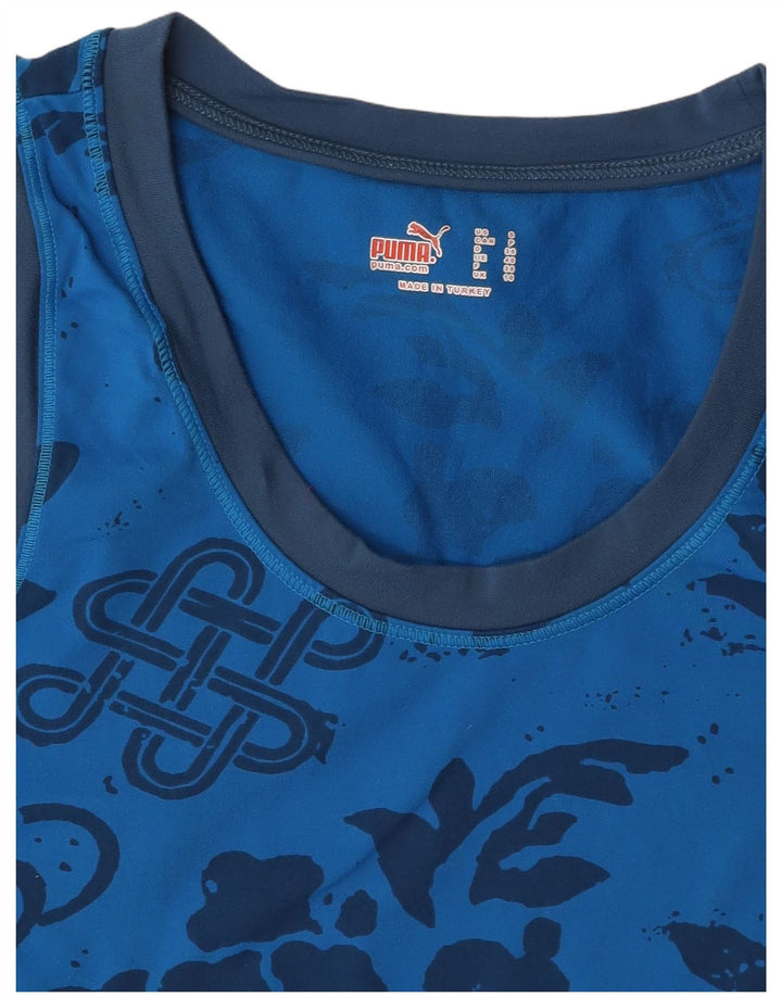 Γυναικείο γραφικό γιλέκο PUMA Top UK 10 Small Blue Floral