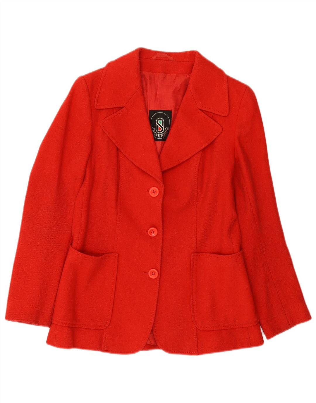 Vintage γυναικείο σακάκι blazer 3 κουμπιών UK 10 Small Red