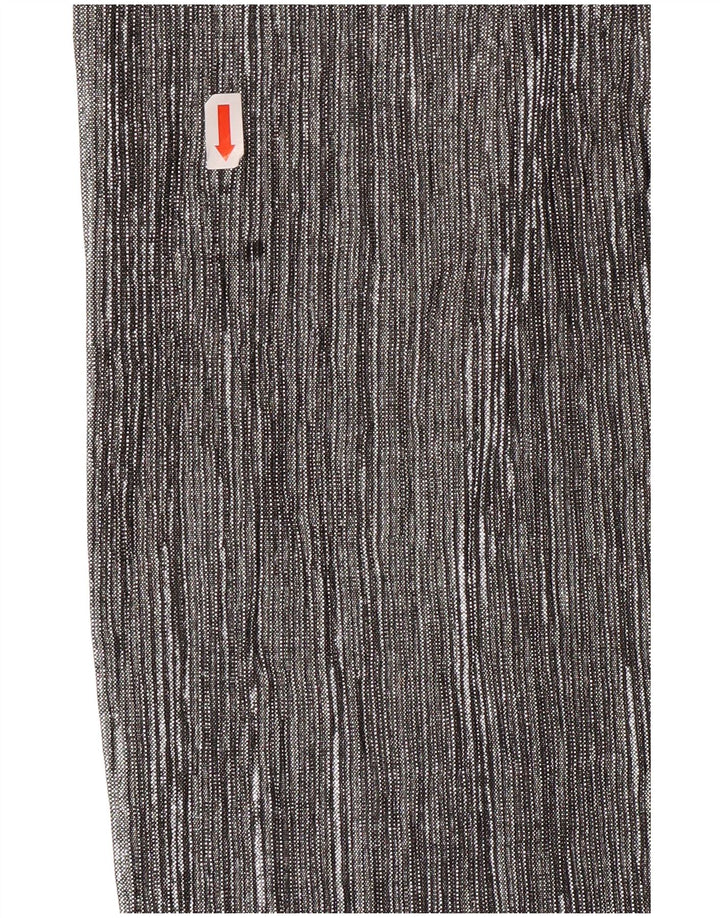 ZARA Γυναικείο Παντελόνι Κάπρι Φαρδύ XS W24 L20 Ασημί πολυεστέρας