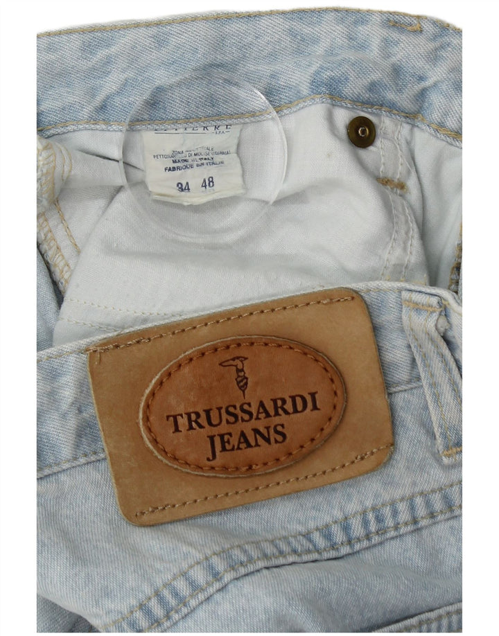 Ανδρικό τζιν Trussardi Cropped W34 L25 Μπλε βαμβακερό