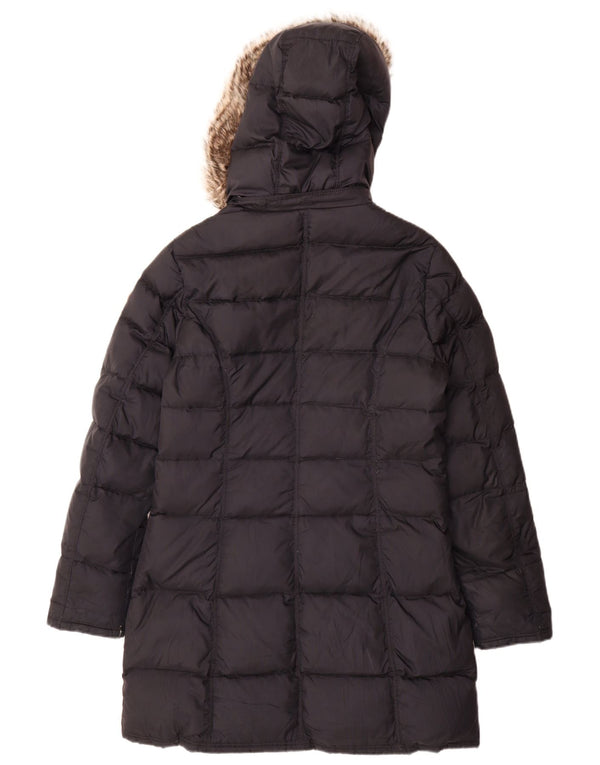 Tommy Hilfiger γυναικείο παλτό με κουκούλα UK 14 Medium Navy Blue Polyester