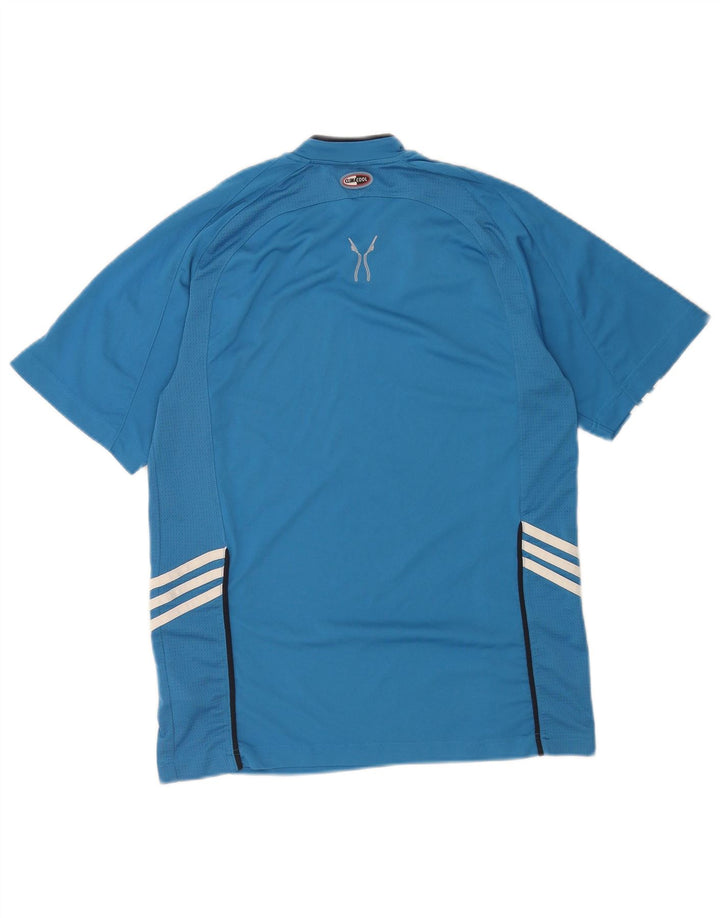 Ανδρικό T-Shirt Adidas Top Small Blue Colourblock Polyester
