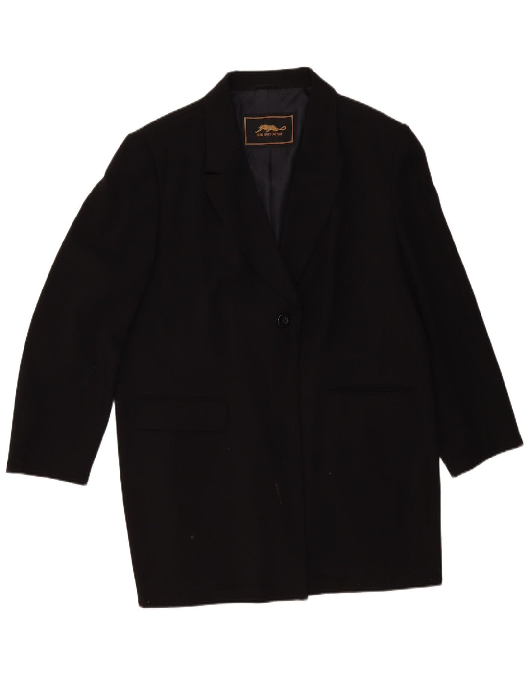 VINTAGE Γυναικείο Πανωφόρι UK 14 Medium Μαύρο