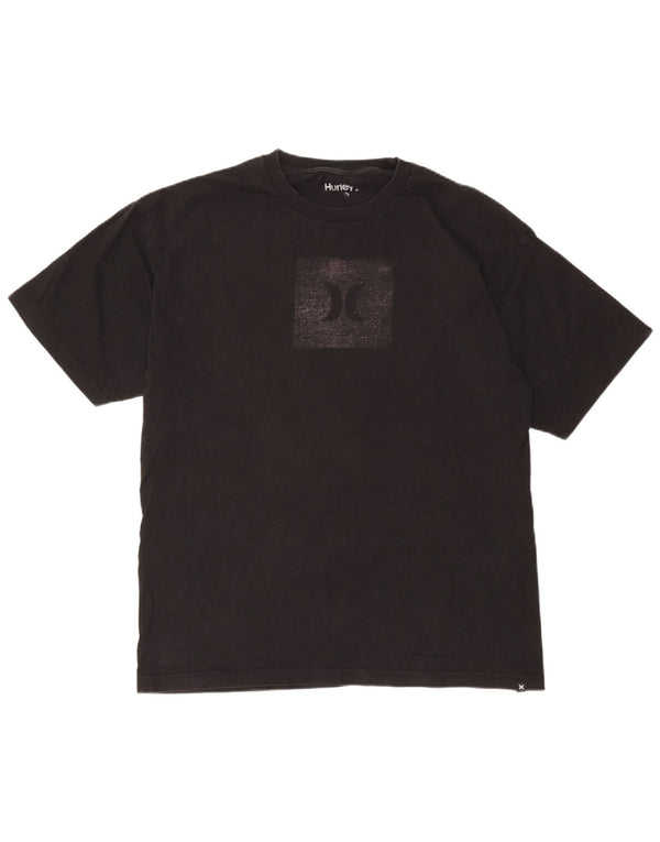 Ανδρικό γραφικό T-Shirt Hurley Top Large Μαύρο