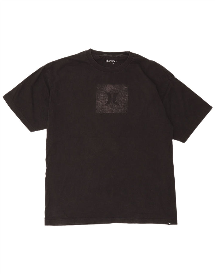 Ανδρικό γραφικό T-Shirt Hurley Top Large Μαύρο