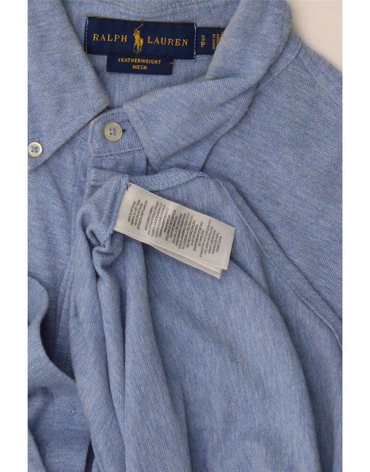 Ανδρικό πουκάμισο Ralph Lauren, μικρό μπλε βαμβακερό