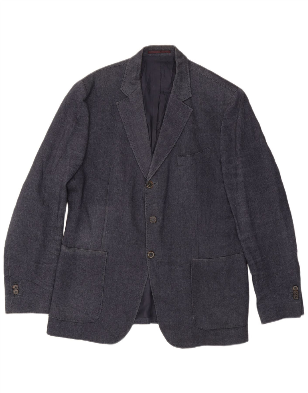 MASSIMO DUTTI Ανδρικό μπουφάν μπλέιζερ EU 54 XL Navy Blue Wool