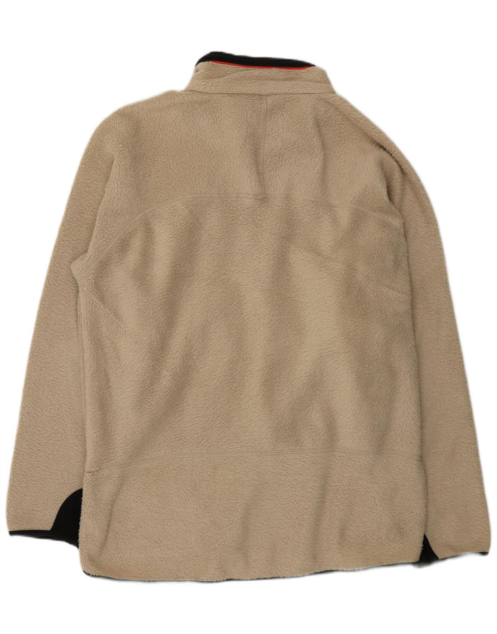 Ανδρικό μπουφάν FILA Fleece UK 44 2XL Beige Colourblock Πολυεστέρας