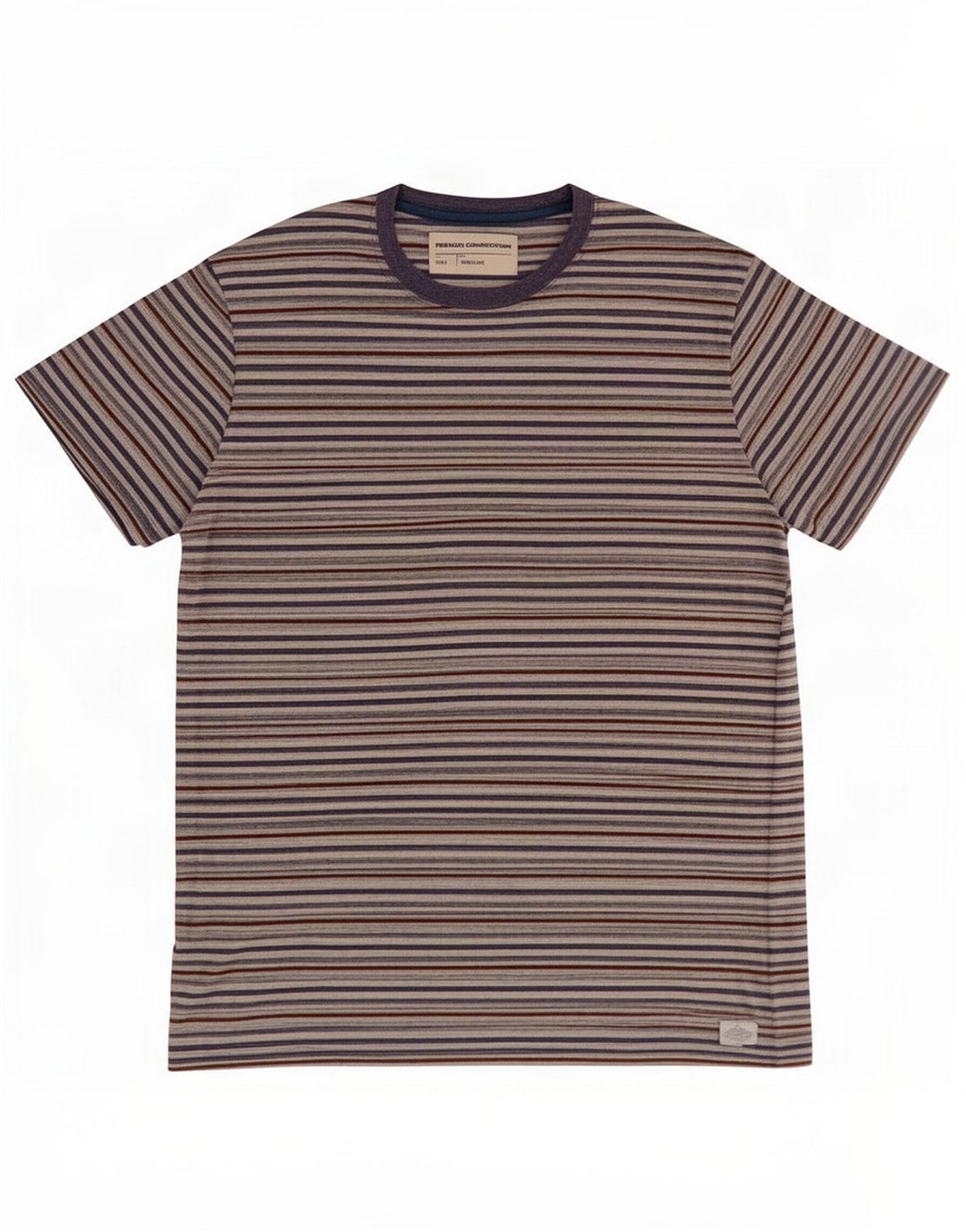 Ανδρικό T-Shirt French Connection Top μεγάλο πολύχρωμο pinstripe
