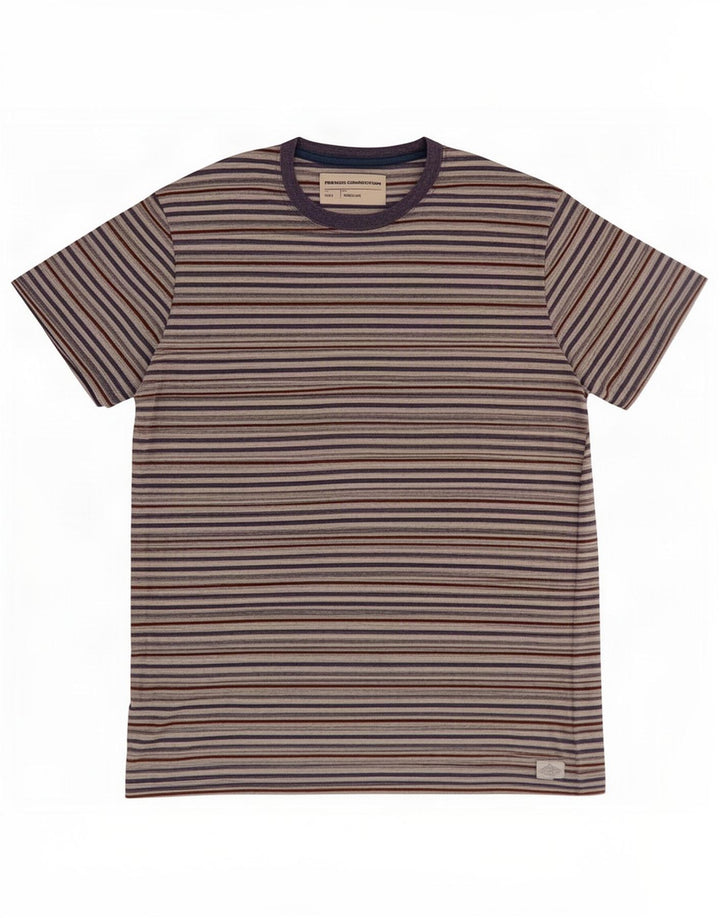 Ανδρικό T-Shirt French Connection Top μεγάλο πολύχρωμο pinstripe