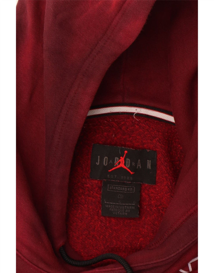 JORDAN Ανδρική βαφή για γραβάτα με κουκούλα με γραφικά Standard Fit Jumper Μεγάλη Βουργουνδία