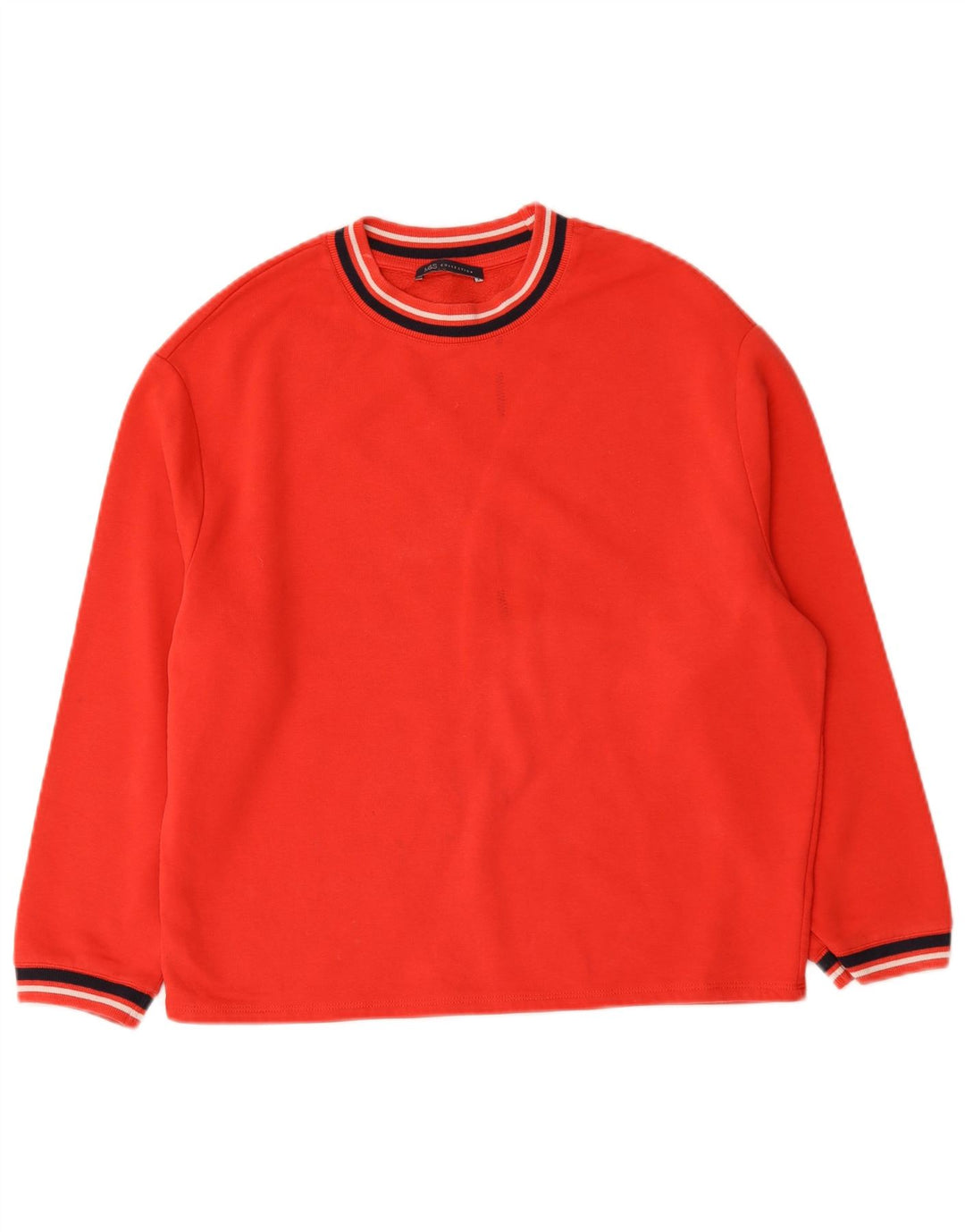 Marks & Spencer Γυναικείο Φούτερ μεγάλου μεγέθους Jumper UK 10 Μικρό κόκκινο βαμβακερό